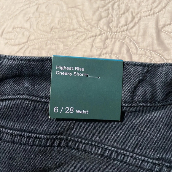 Black Cheeky Jean Shorts - Picture 8 of 9